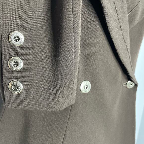 State of Claude Montana Vintage Jacket and Skirt Suit Set Brown Women's 6 - Picture 13 of 16